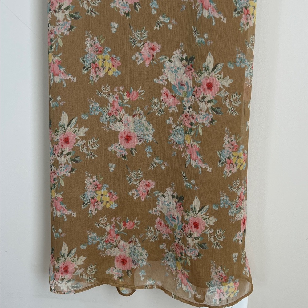 Zara Lace Floral Maxi‎ Dress Romantic Size XS Fairy - Picture 5 of 12